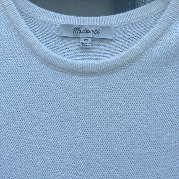 Madewell Villagrove Sweater Fringed Tank in Bright Ivory  - Size XS - Picture 3 of 16